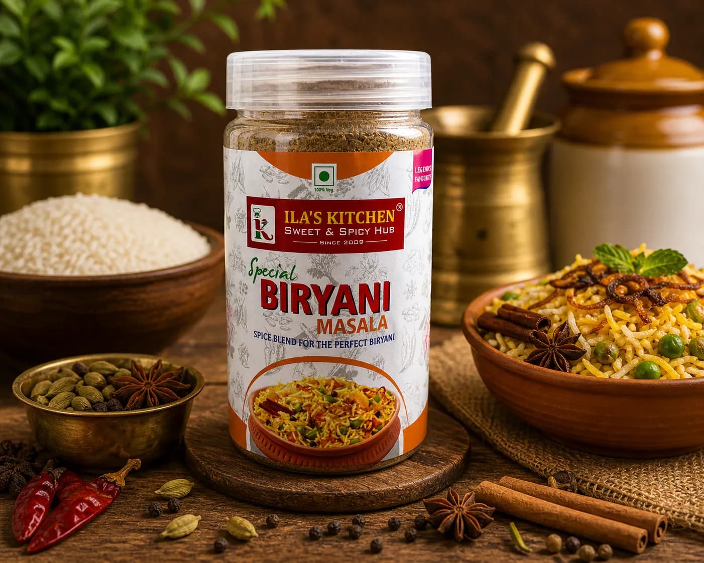 Special Biryani Masala jar