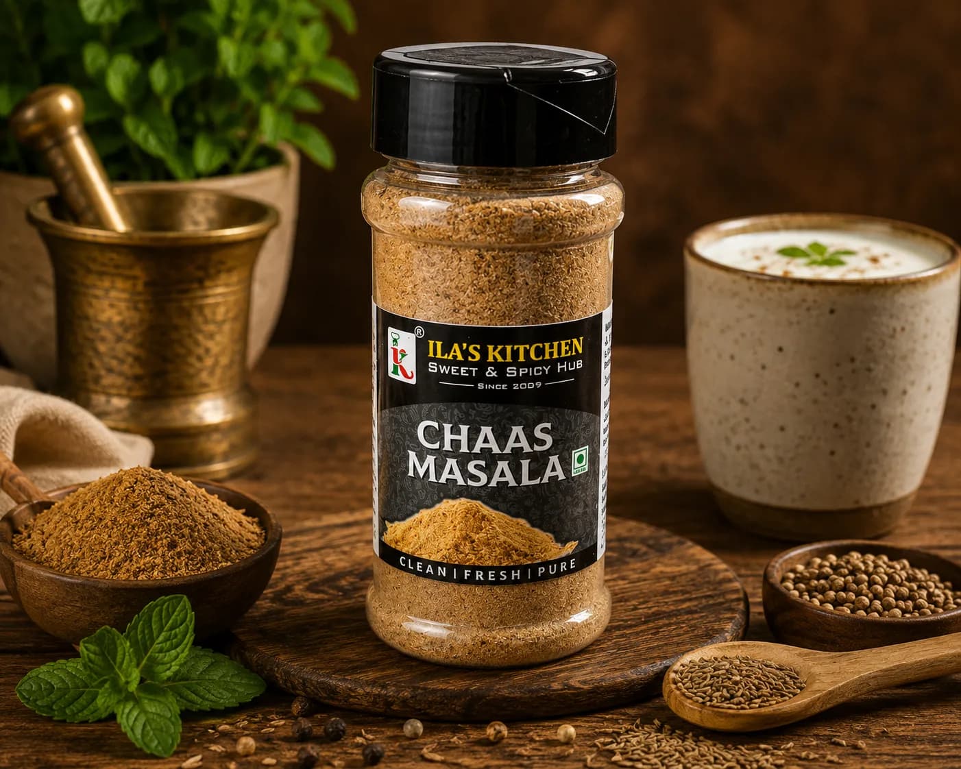 Chaas Masala spice bottle