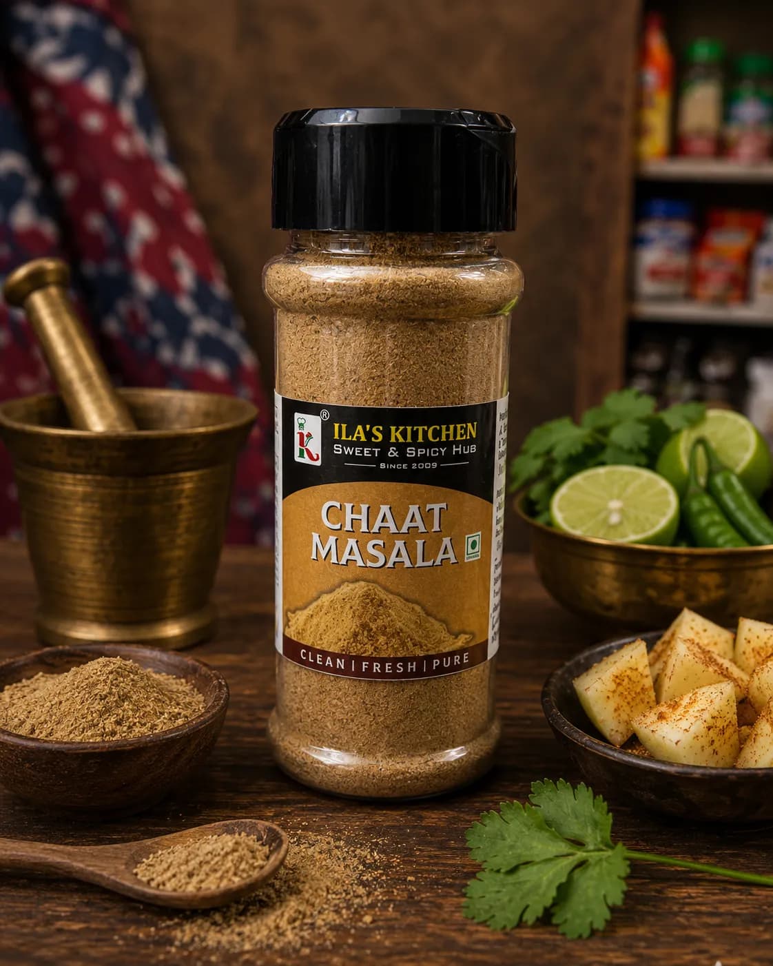Chaat Masala spice bottle