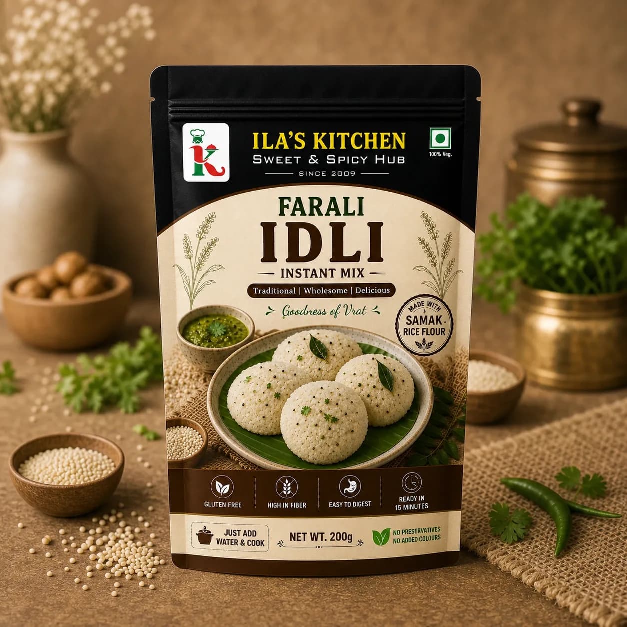Farali Idli instant mix pouch