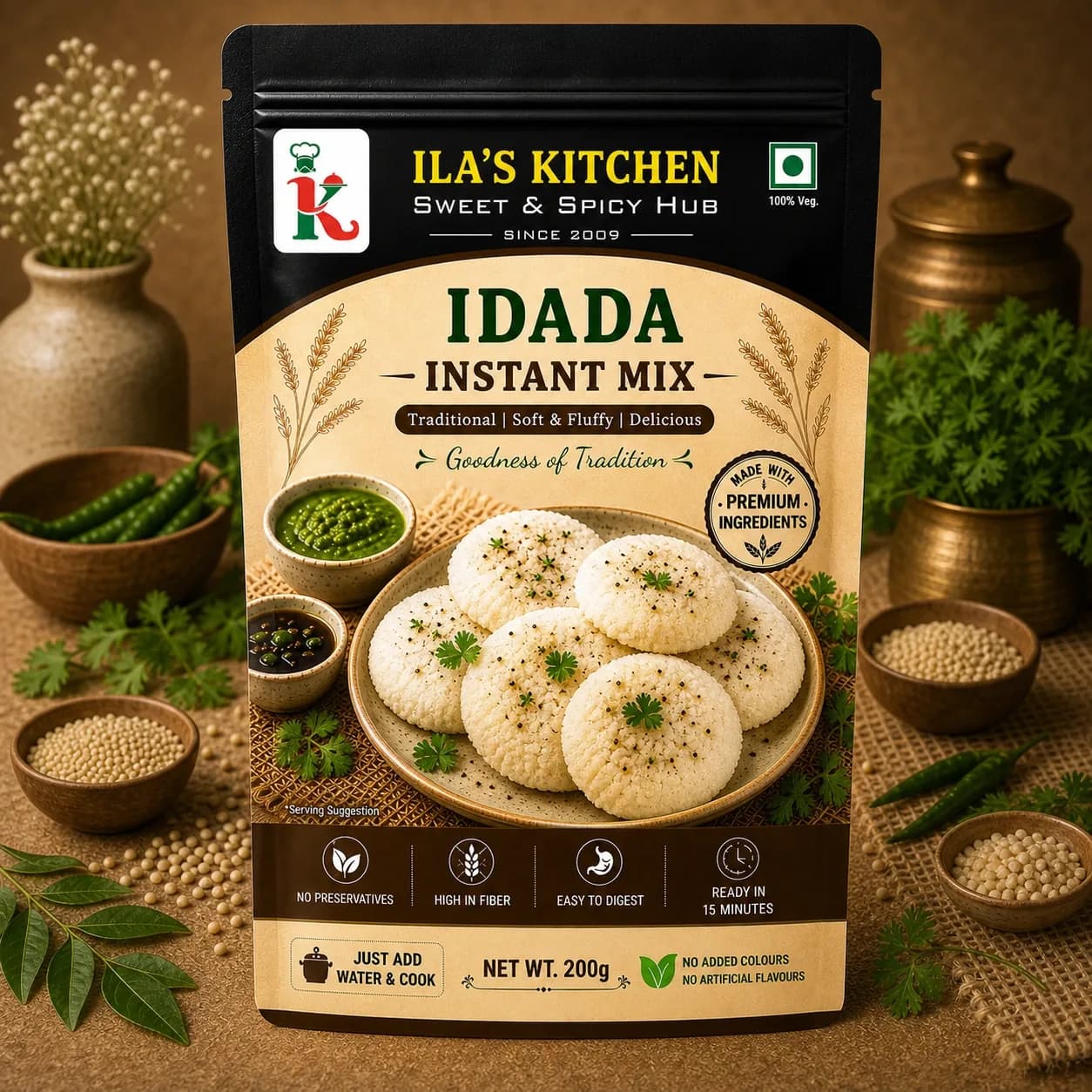 Idada instant mix pouch