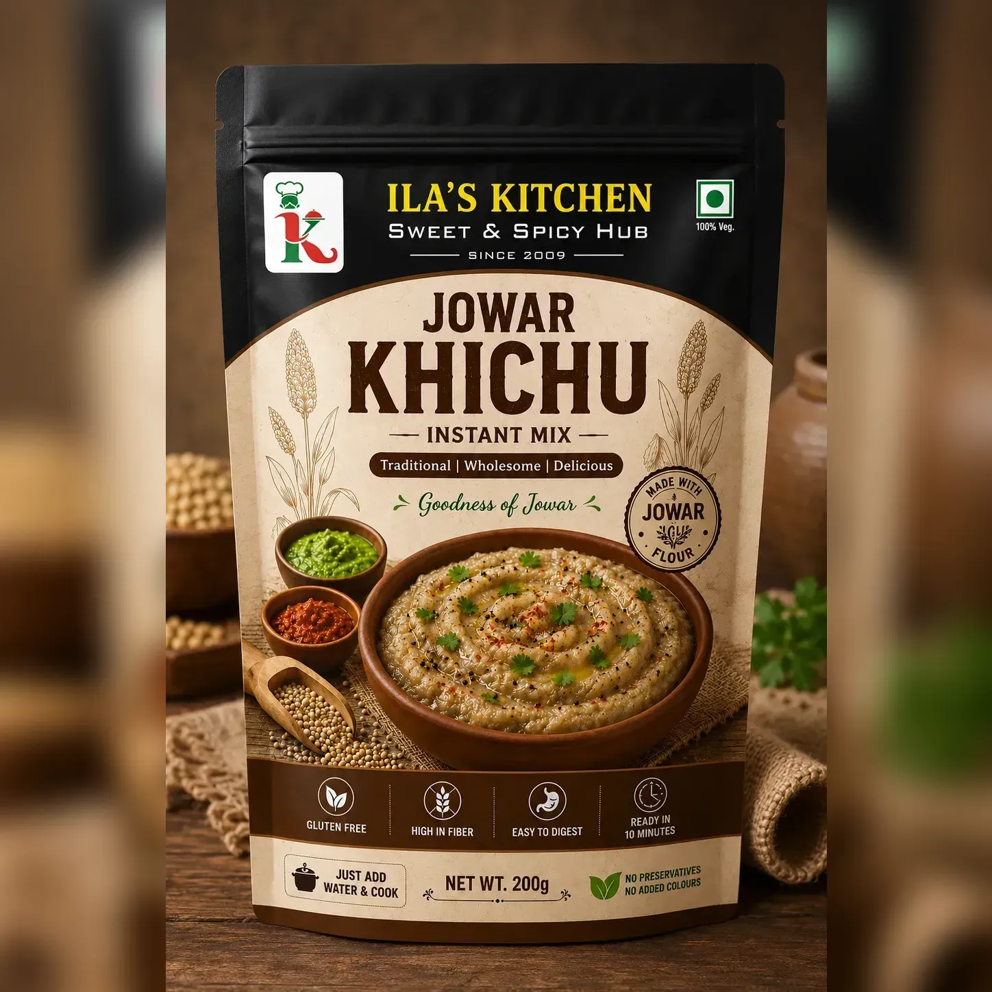 Jowar Khichu instant mix pouch