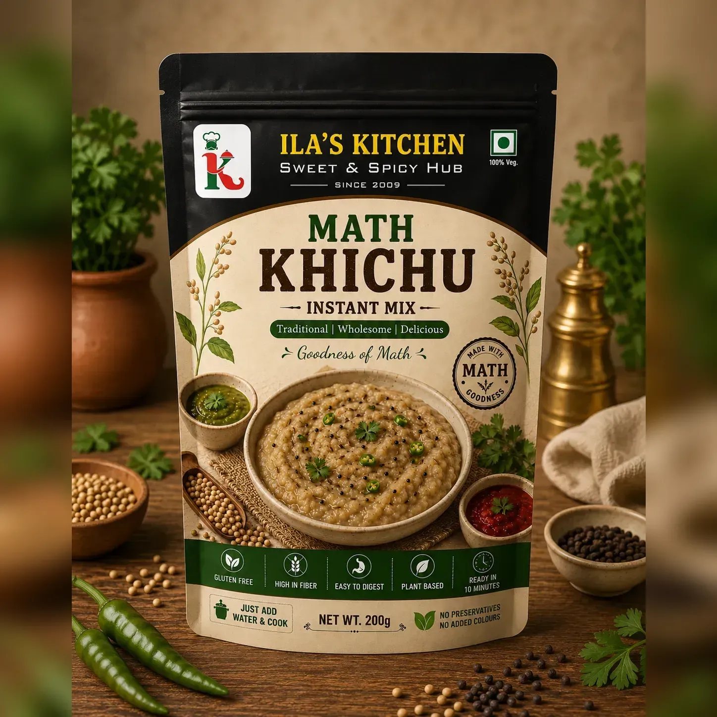 Math Khichu instant mix pouch