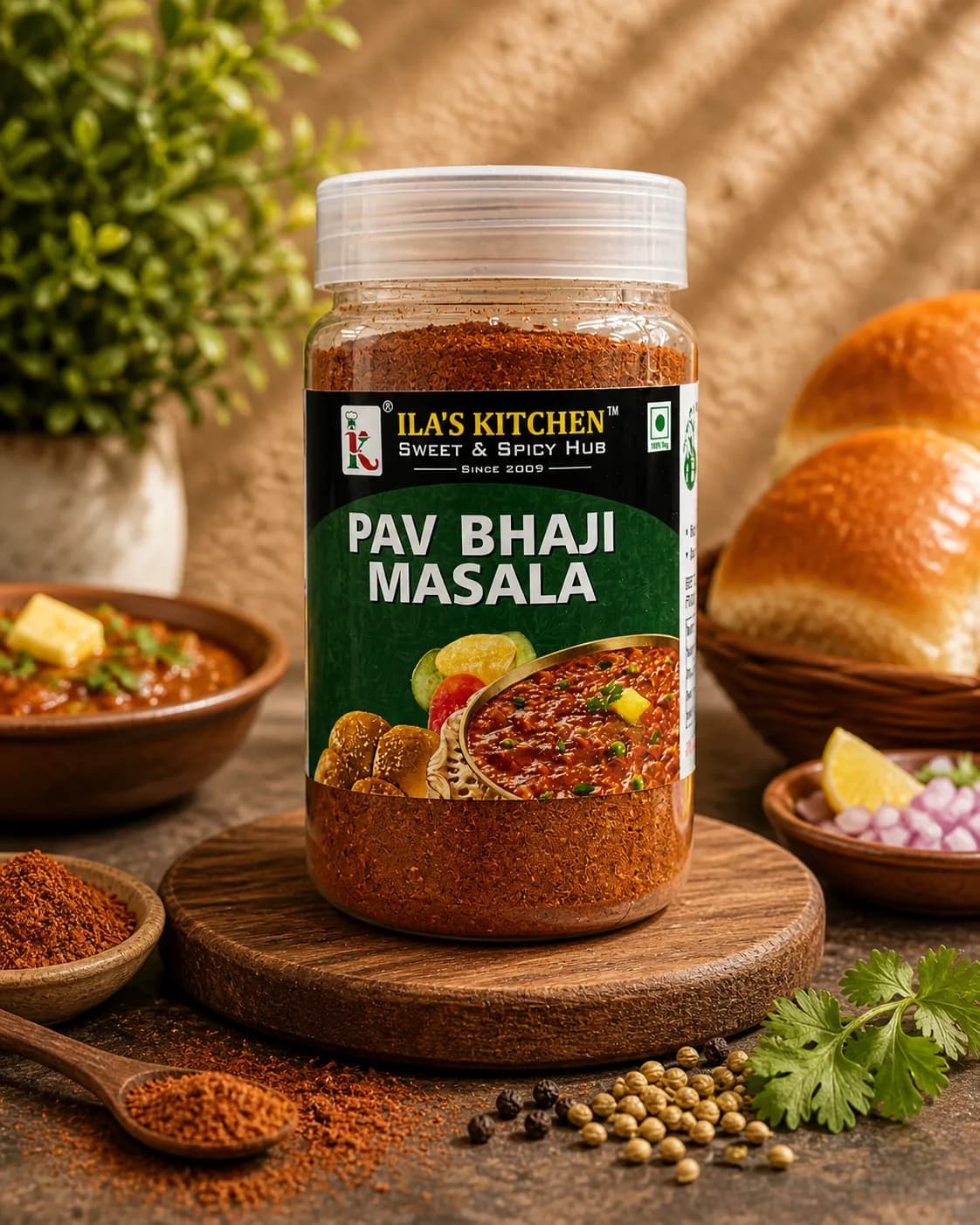 Pav Bhaji Masala jar