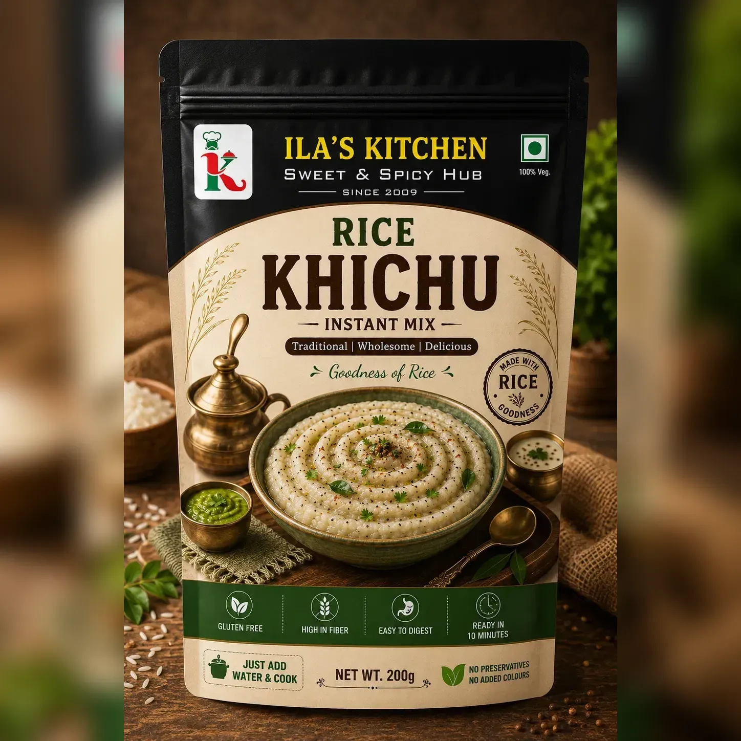 Rice Khichu instant mix pouch