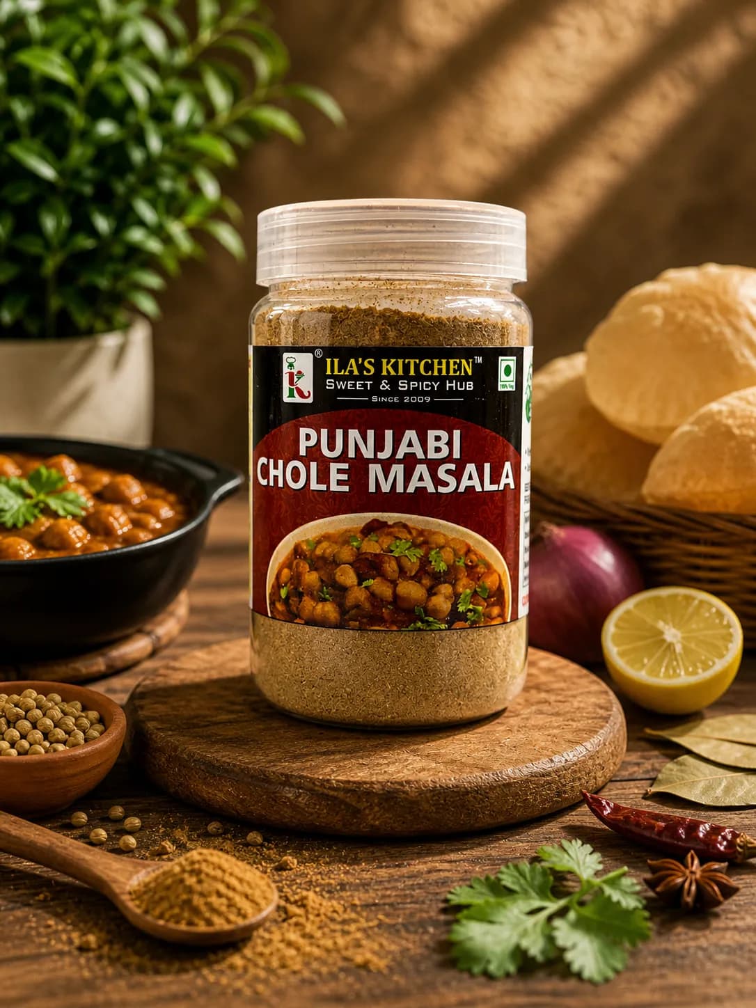 Punjabi Chole Masala jar